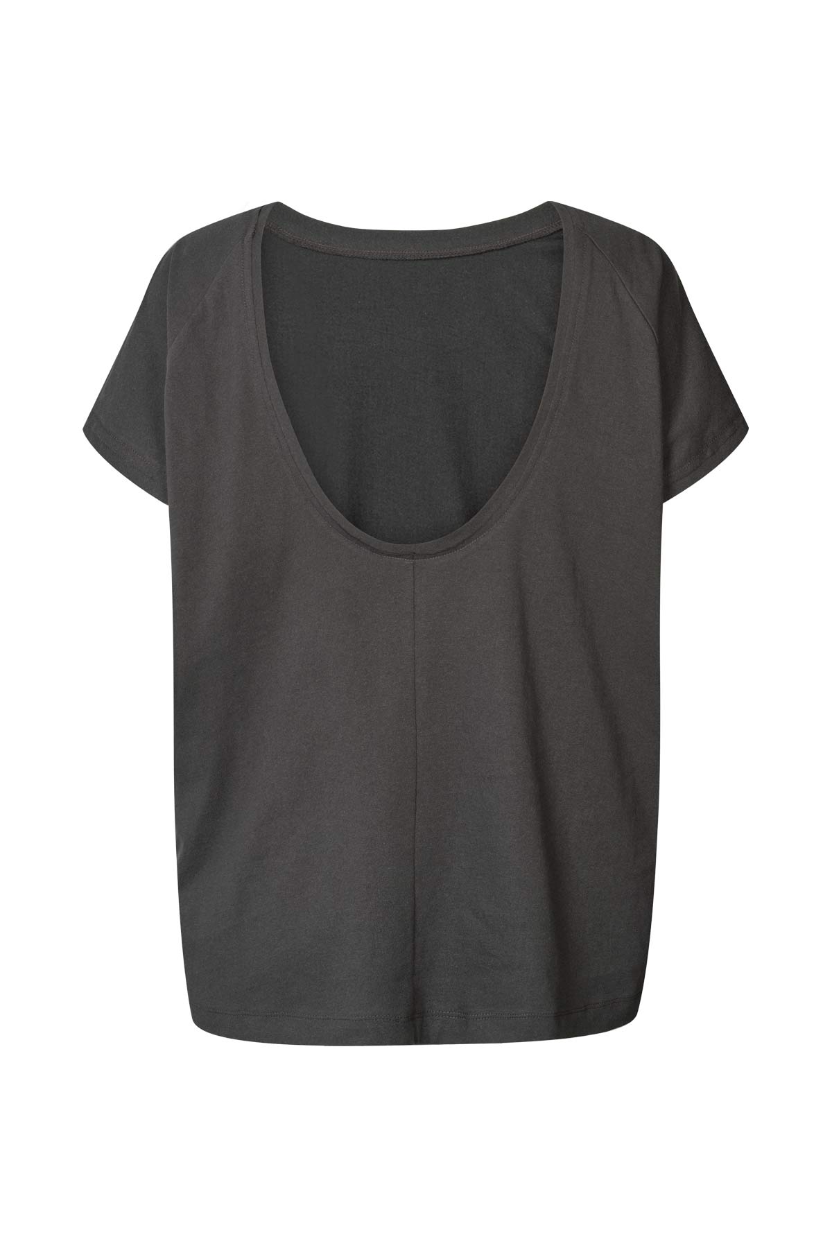 Rama - Vintage jersey open back top I Faded black