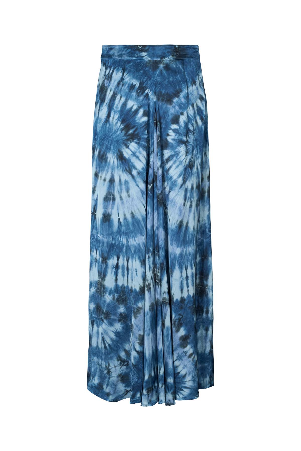 Henriette - Lava button skirt I Blue combo