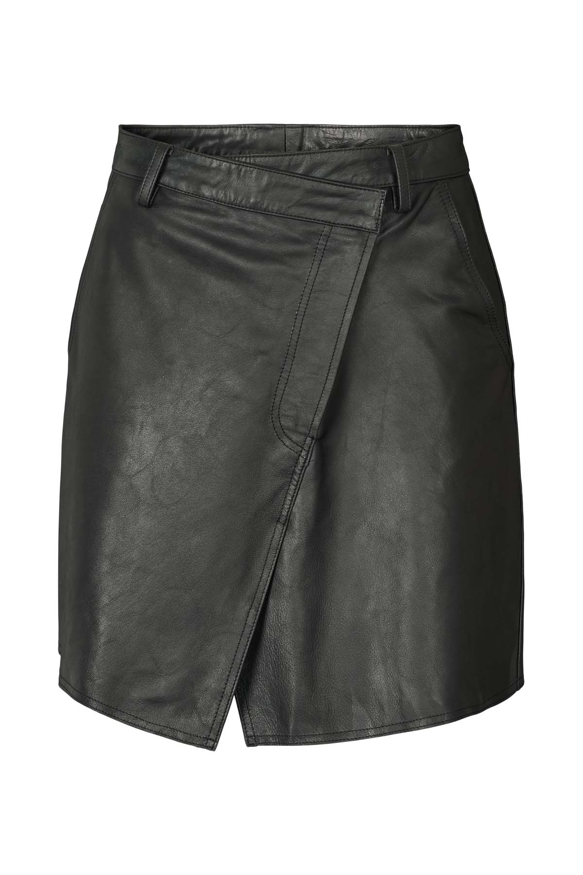 PRE-ORDER I Ema - Leather short skirt I Black
